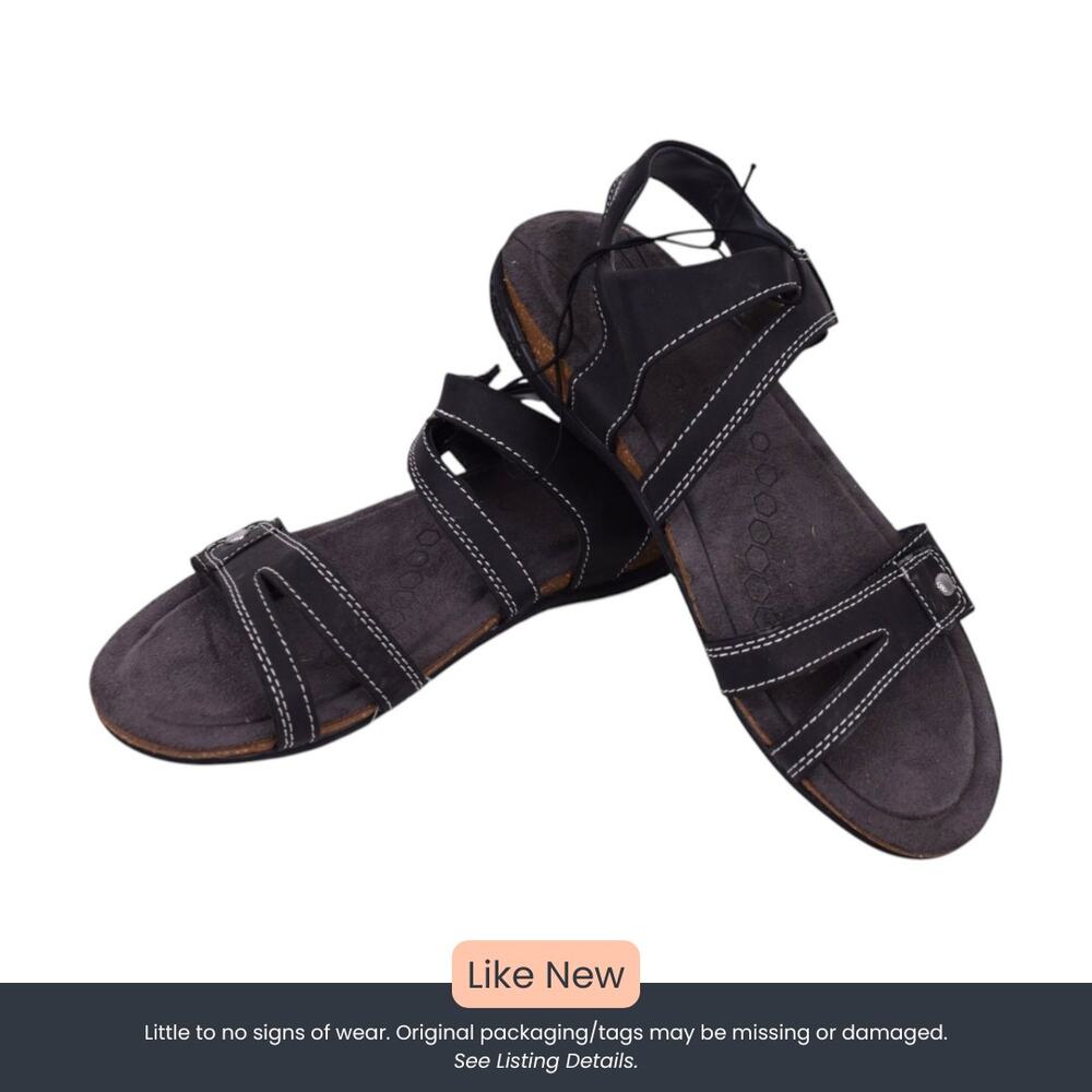 Khombu K Comfort Black Strappy Sandals Size 6